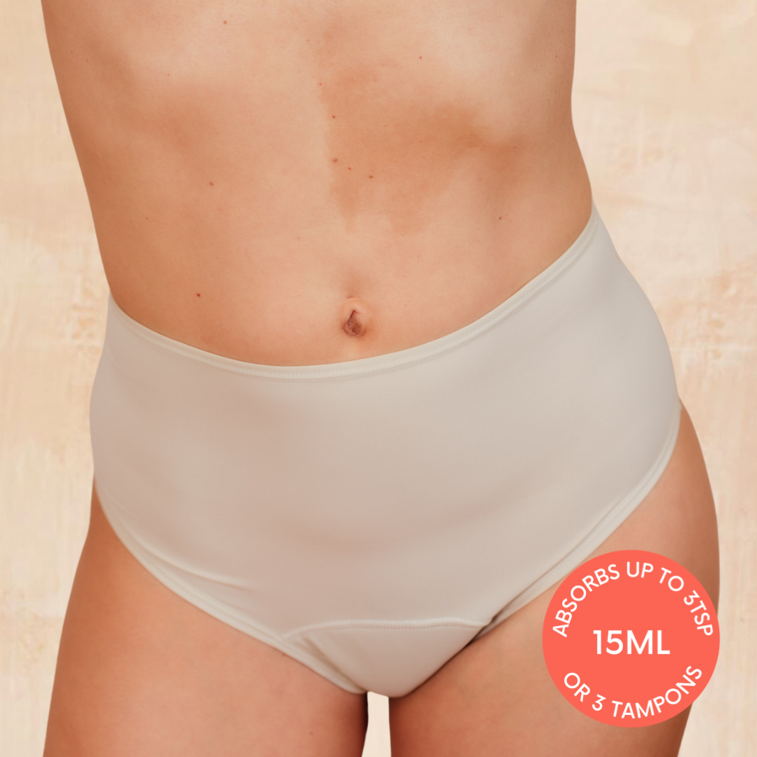 NIXI Body Coni Cream Leakproof Knicker — Medium Absorbency