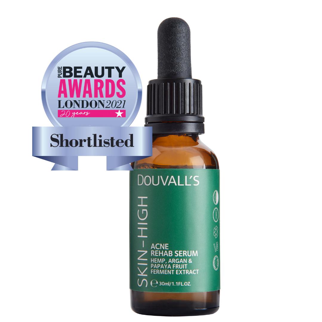 Douvall's Argan Acne Rehab Serum 30ml | Plant-Based Formula for Acne-Prone Skin