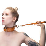 Women's Real Leather BDSM Collar | Choker Neck Belt