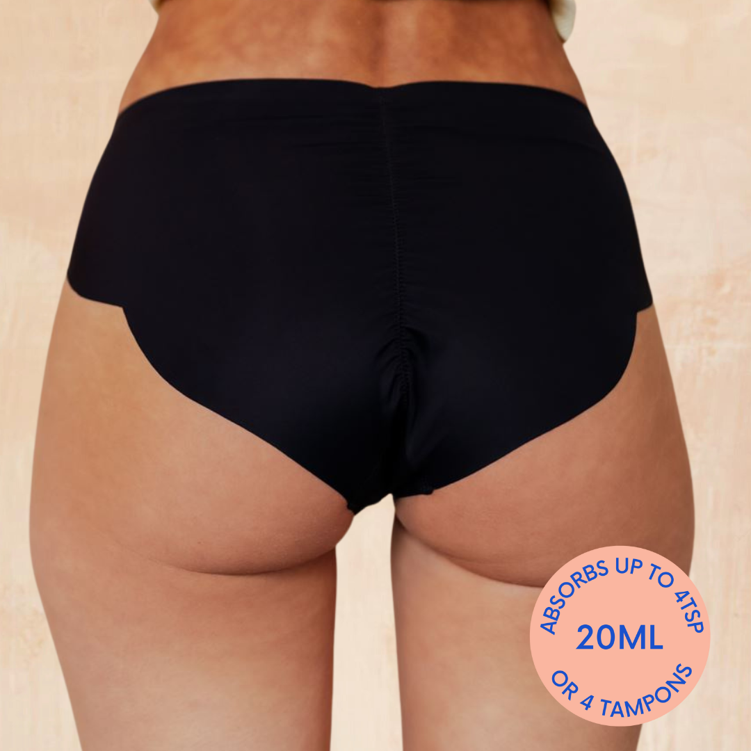 NIXI Body Carla Black Leakproof Knicker — Heavy Absorbency