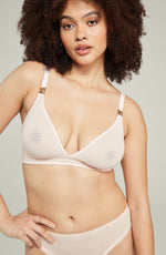 Nudea The Second Skin Stretch Easy Does It Bralette Blush Pink