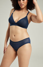 Nudea The Sheer Deco Hipster Brief Black