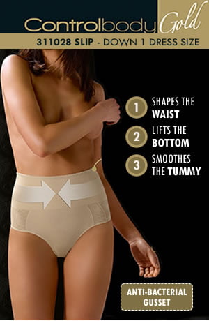 Control Body 311028 Shaping Brief Nero Black