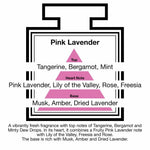 Pairfum London Luxury Reed Diffuser ‘eau de parfum’ 50ml - Pink Lavender - 10 Black Reeds
