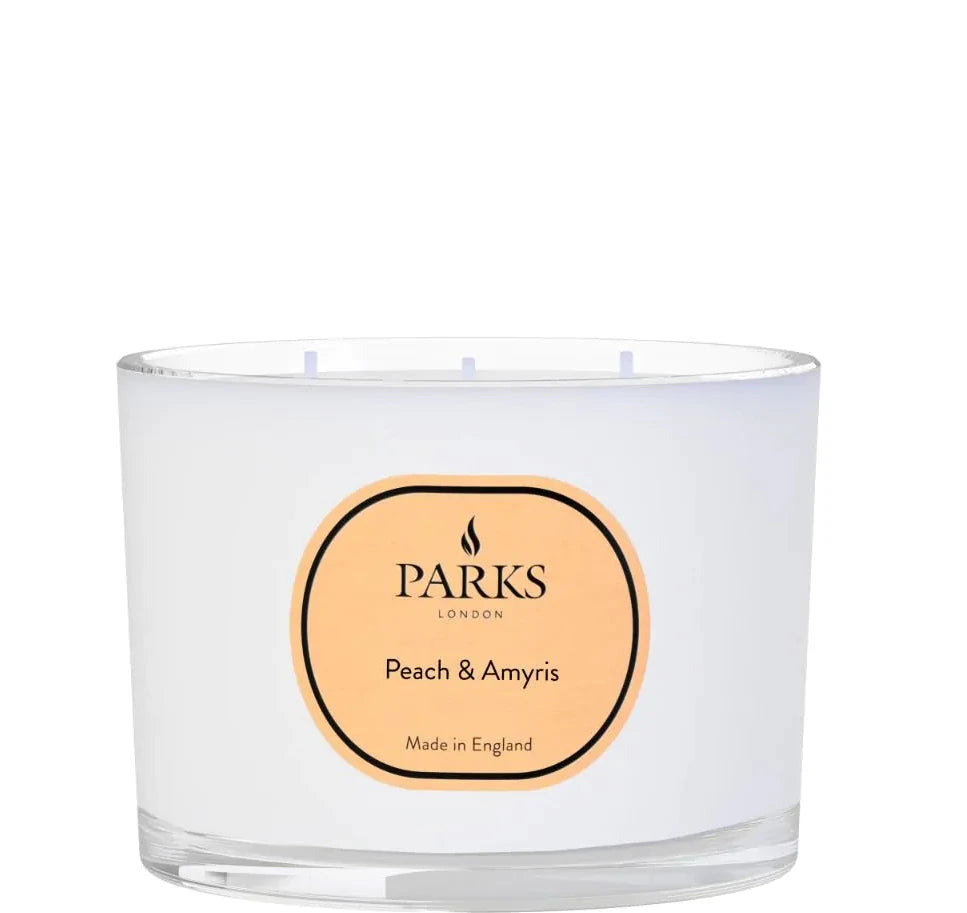 Park's London Vintage Aromatherapy Peach & Amyris 350g 3 Wick Luxury Candle