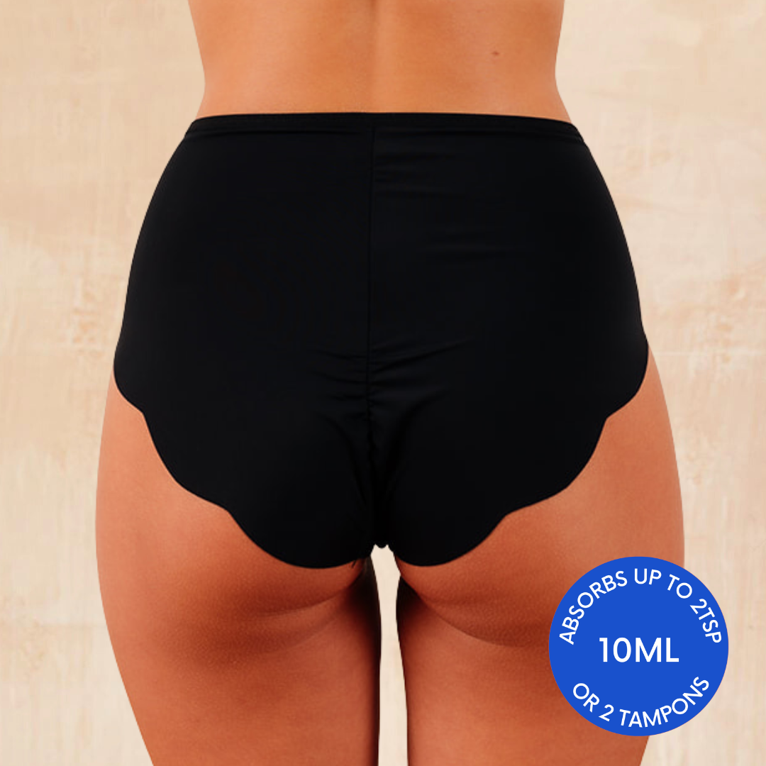 NIXI Body Coni Black Leakproof Knicker — Light Absorbency