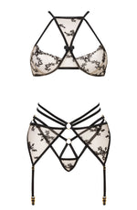 Beauty Night BN6691 Aisha 3 Piece Lingerie Set Black
