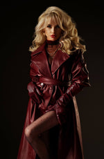 Black Secret Red Passion Open Crotch Crotchless Tights Black with Red Polka Dots