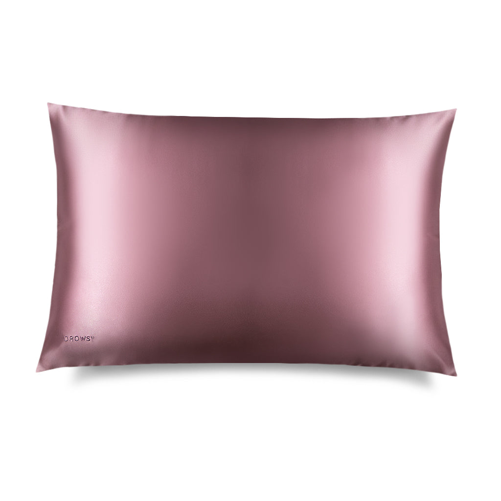 Drowsy Damask Rose Pure Silk Pillowcase