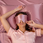 Drowsy Damask Rose Pure Silk Pillowcase