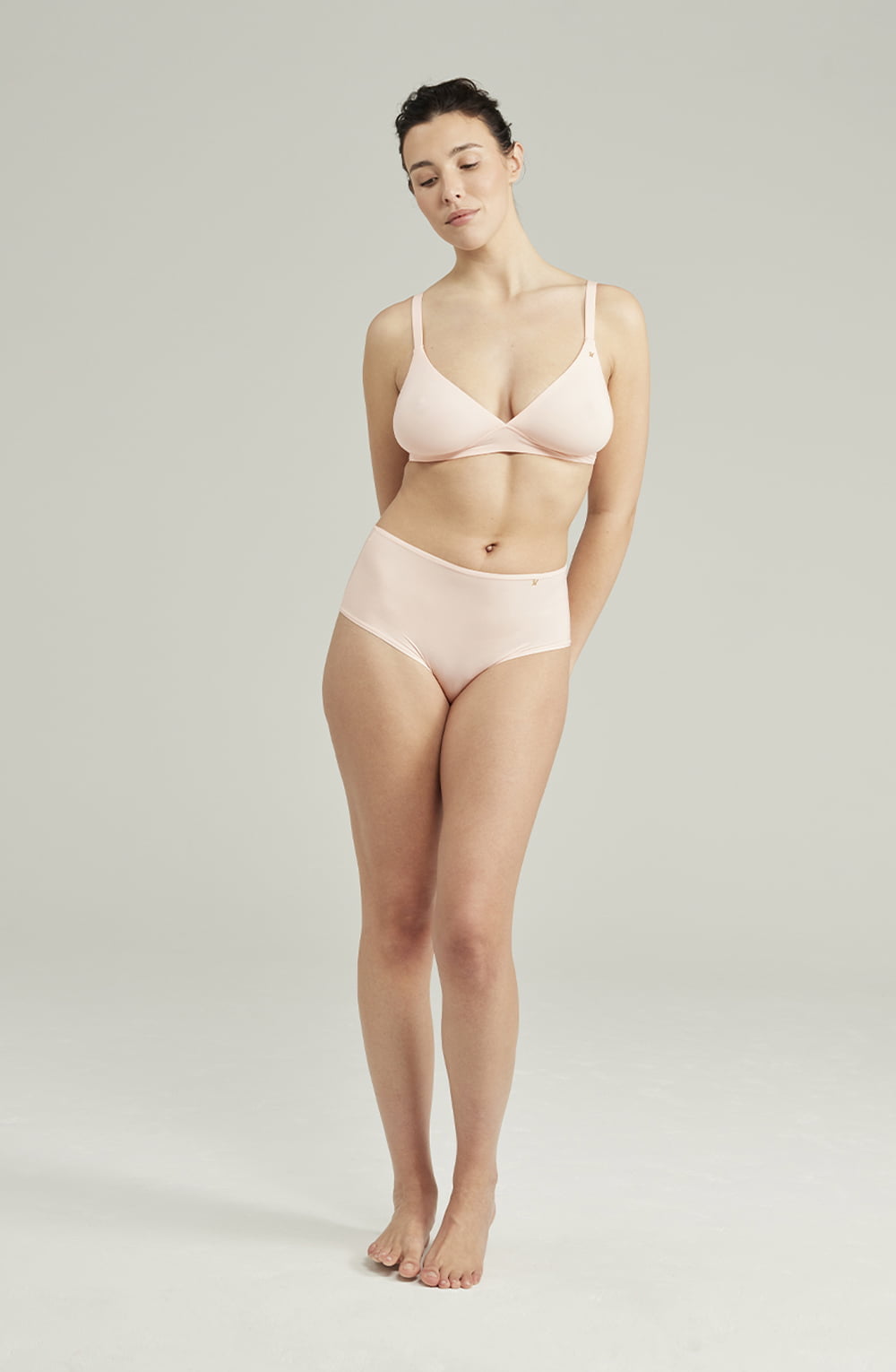Nudea The Second Skin Stretch Easy Does It Bralette Blush Pink