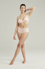 Nudea The Second Skin Stretch High Waist Brief Blush Pink
