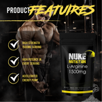 Nuke Nutrition L-Arginine 1500mg High Strength Capsules