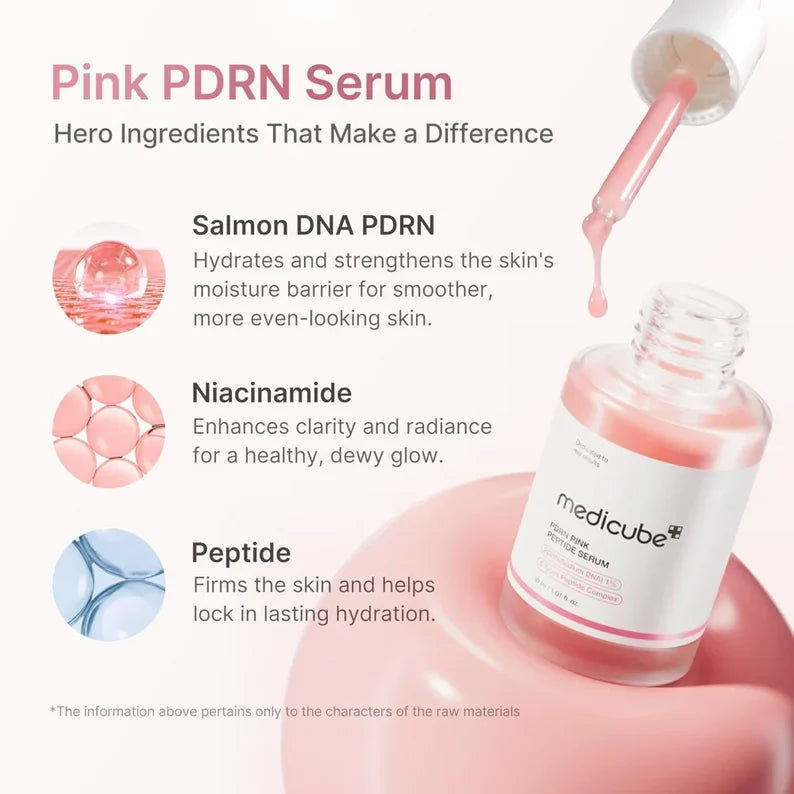 Medicube PDRN Pink Glass Skin Routine 4-Piece Set
