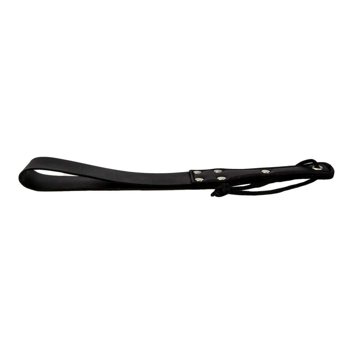 Bound to Please Black Strap Spanking Paddle detail