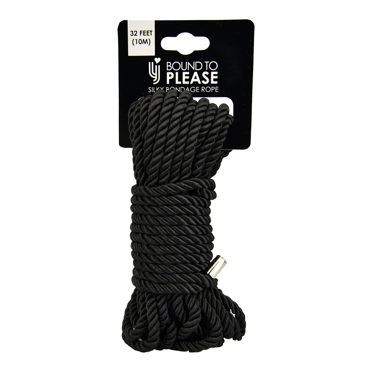 Bound to Please Silky Bondage Rope 10m Black packaging