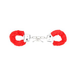 Bound to Play Heavy Duty Furry Handcuffs Red