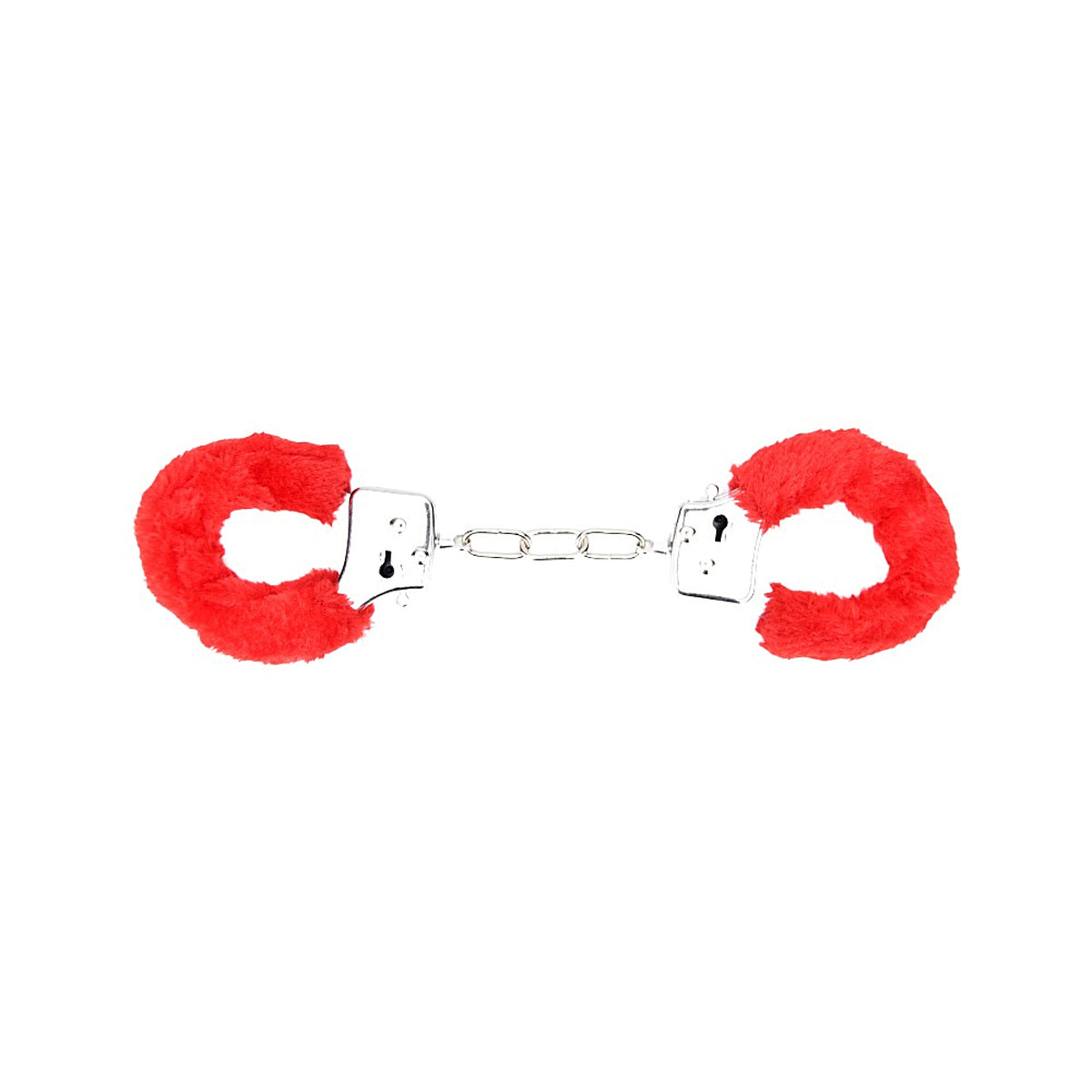 Bound to Play Heavy Duty Furry Handcuffs Red