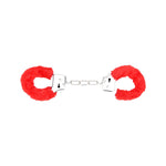 Bound to Play Heavy Duty Furry Handcuffs Red