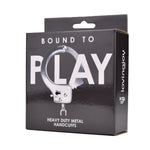 Bound to Play Silver Heavy Duty Metal Handcuffs
