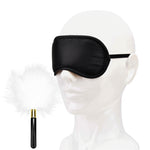 Bound to Play White & Black Eye Mask and Feather Tickler Play Kit
