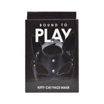Bound to Play Kitty Cat Face Mask Black