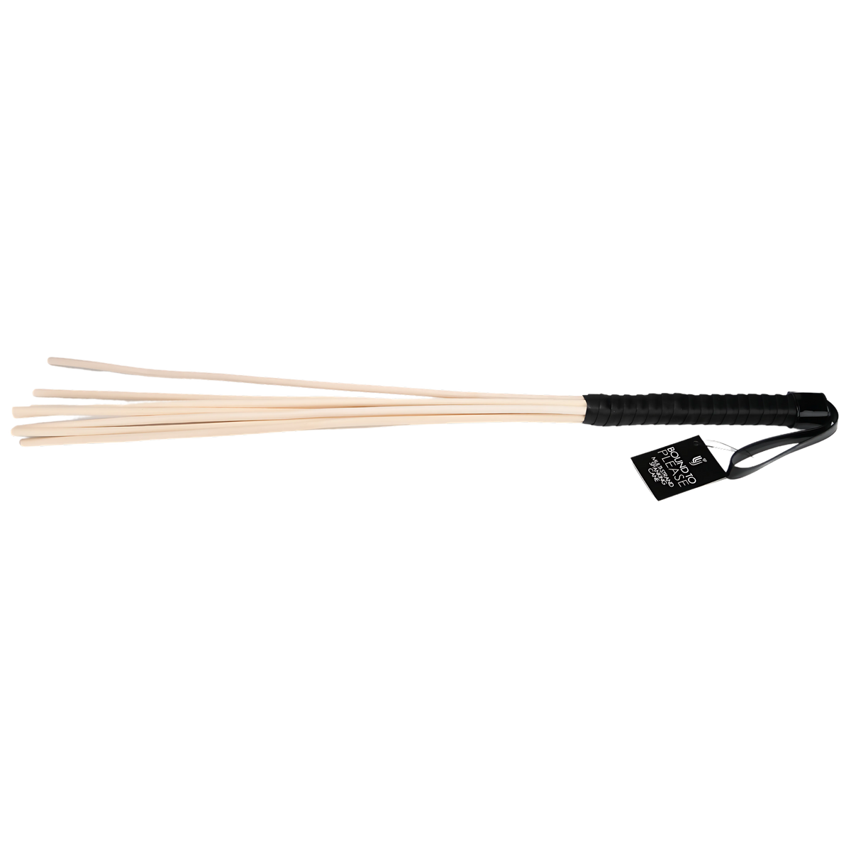Bound to Please Black & Natural Multi-Strand Spanking Cane detail