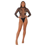 Lace by LJ Black High Neck Lace Bodysuit