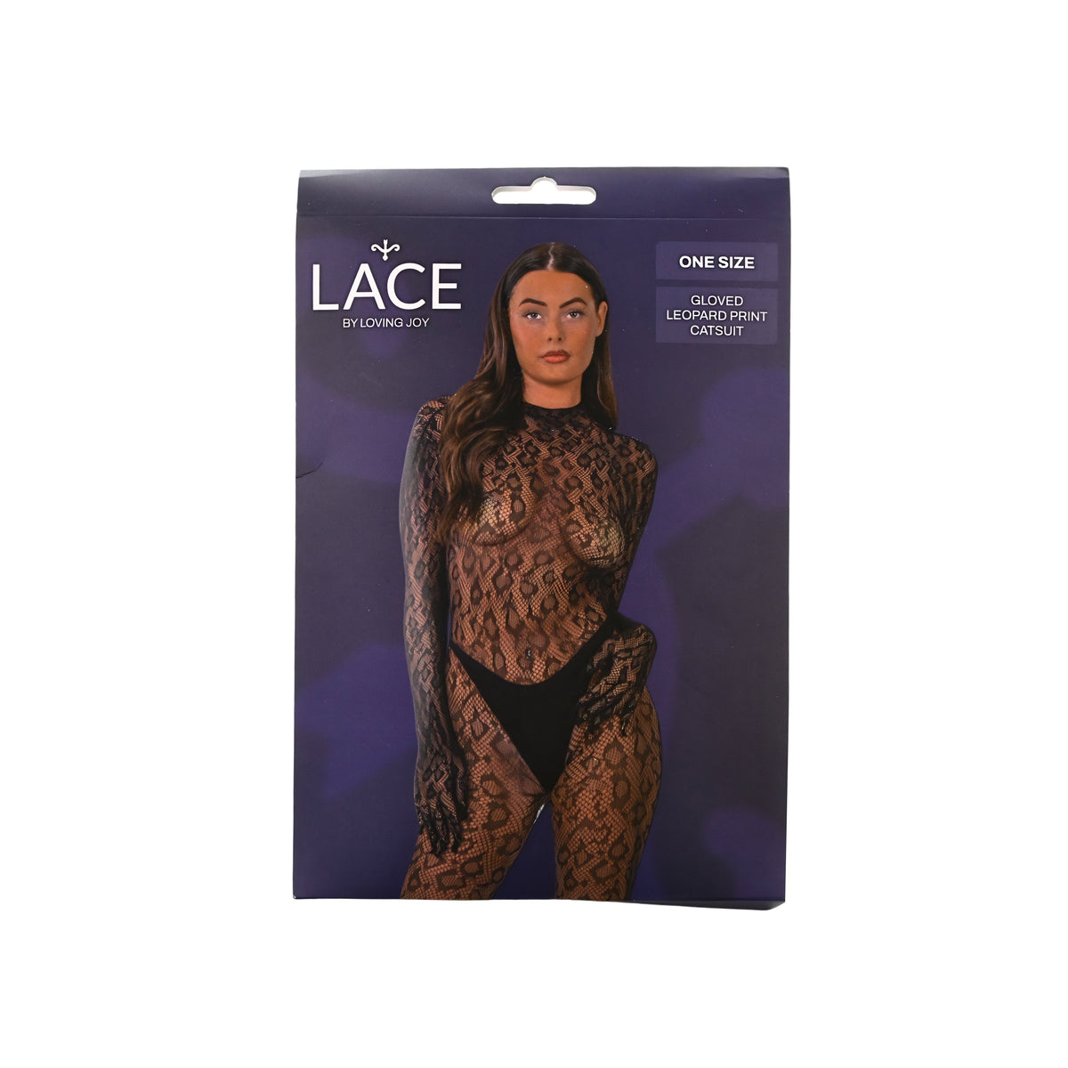 Lace by LJ Black Gloved Leopard Print Catsuit