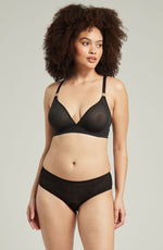 Nudea The Sheer Deco Hipster Brief Black