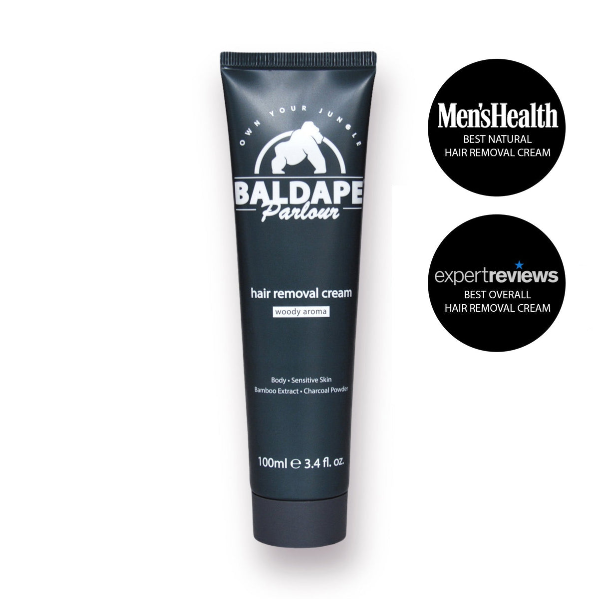 Baldape Parlour Charcoal Body Hair Removal Cream 100ml