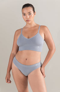 Nudea The TENCEL™ Seamless Bralette Storm Grey