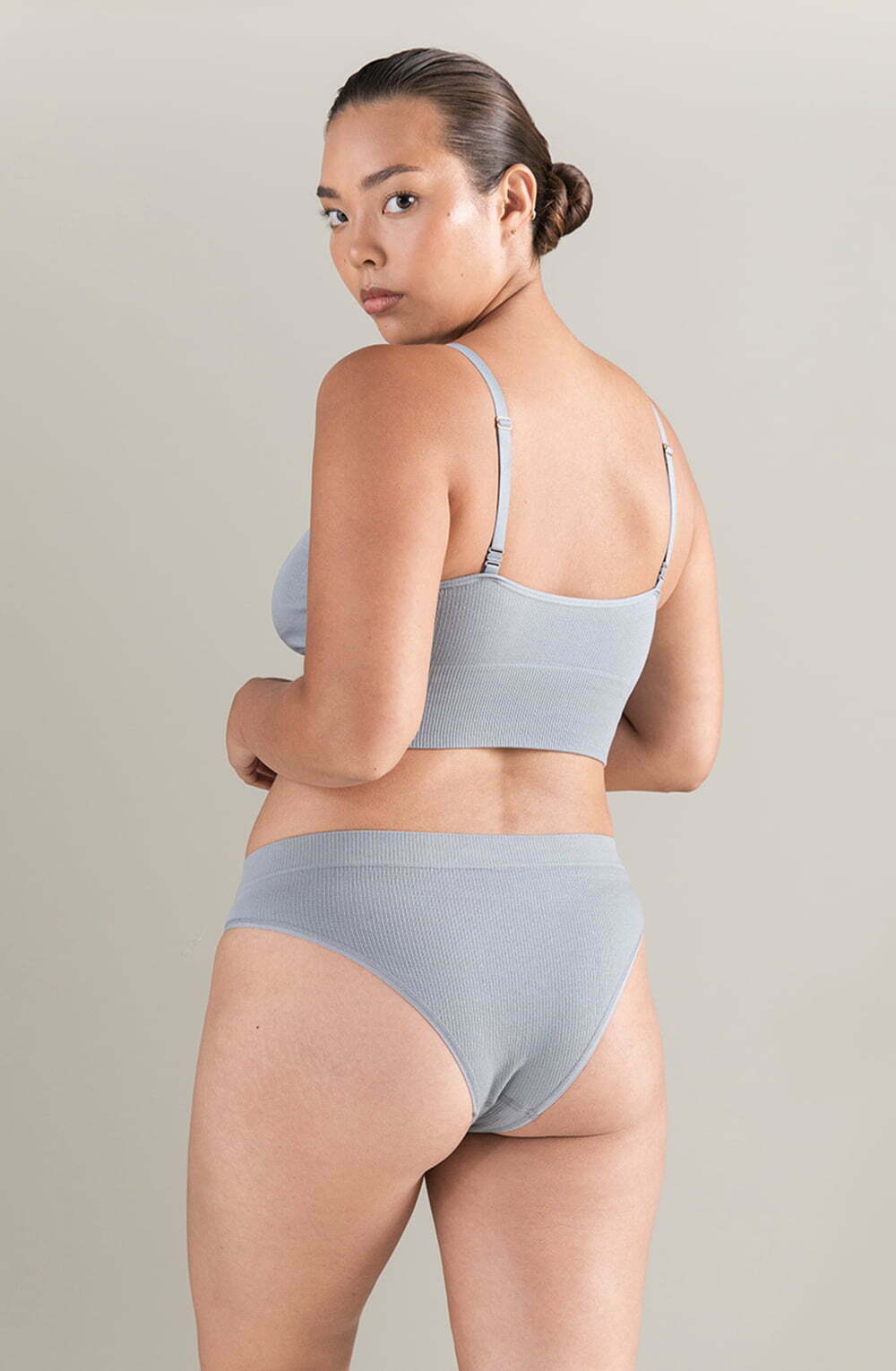 Nudea The TENCEL™ High Leg Brief Storm Grey