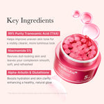 Medicube TXA Niacinamide Capsule Cream open jar and capsule texture
