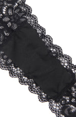 YesX Gartered Zip-up Wet Look 2 Piece Babydoll Set Black