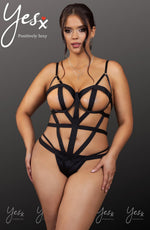 YesX Strappy Bodysuit Black