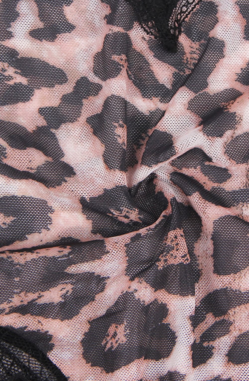 YesX Leopard Print Black Lace Bodysuit