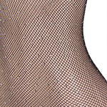 YesX Plus Size Fishnet Sparkly Crotchless Bodystocking Black