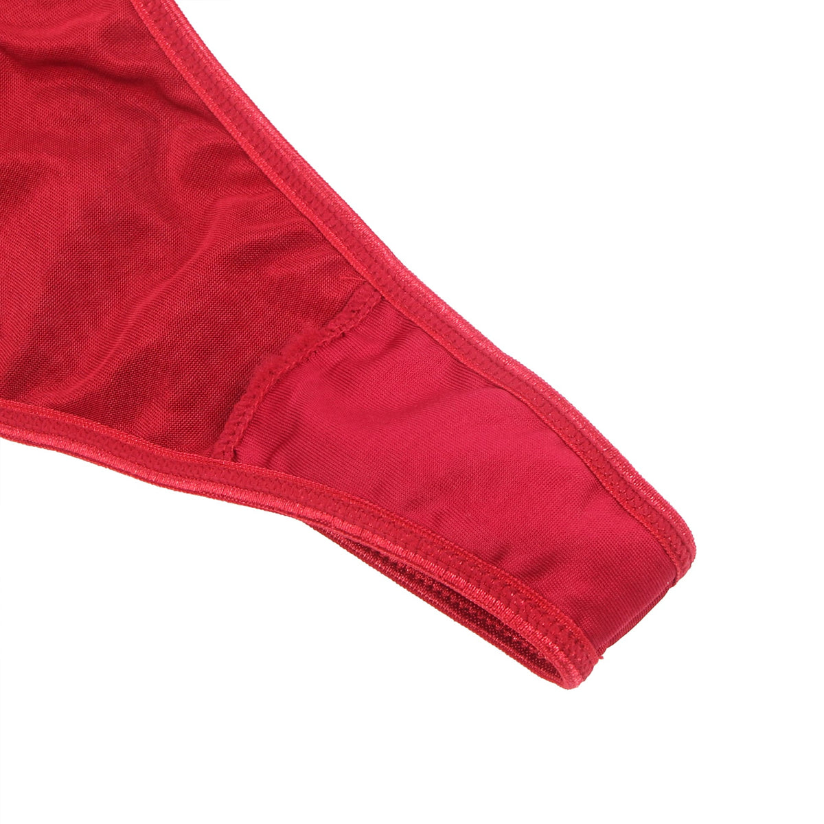 YesX Hollow Cut Halter Bra Lingerie Set Red