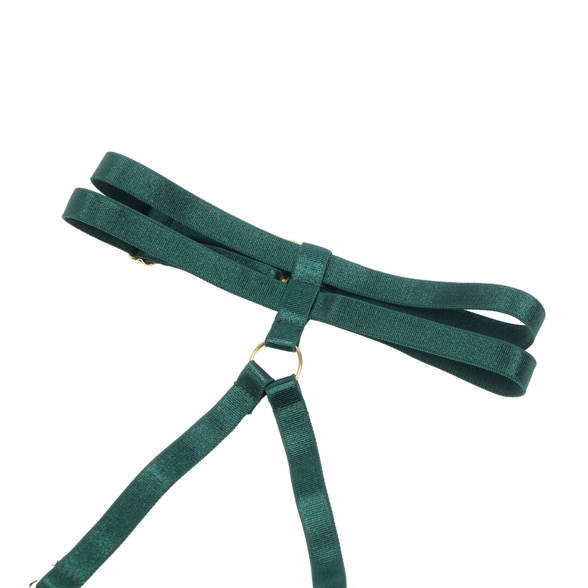 YesX Hollow Cut Halter Bra Lingerie Set Green