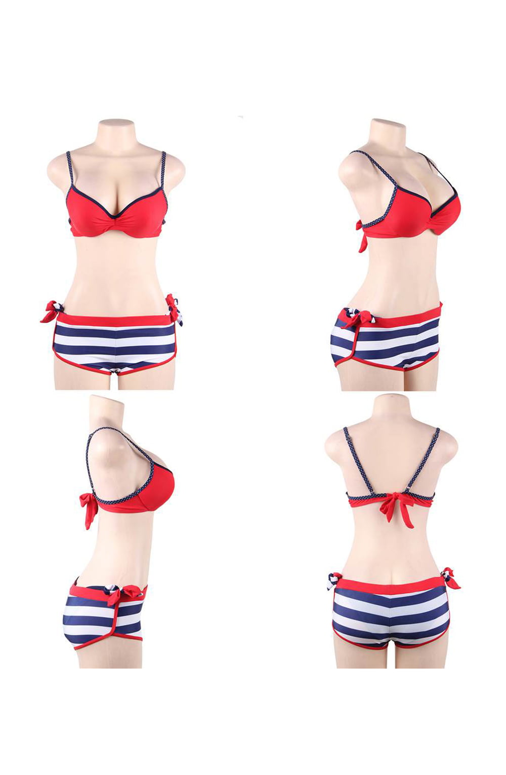 YesX Bikini 3 Piece Set Red