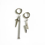 Atlas Lightening Bolt Mismatch Dangle Earrings