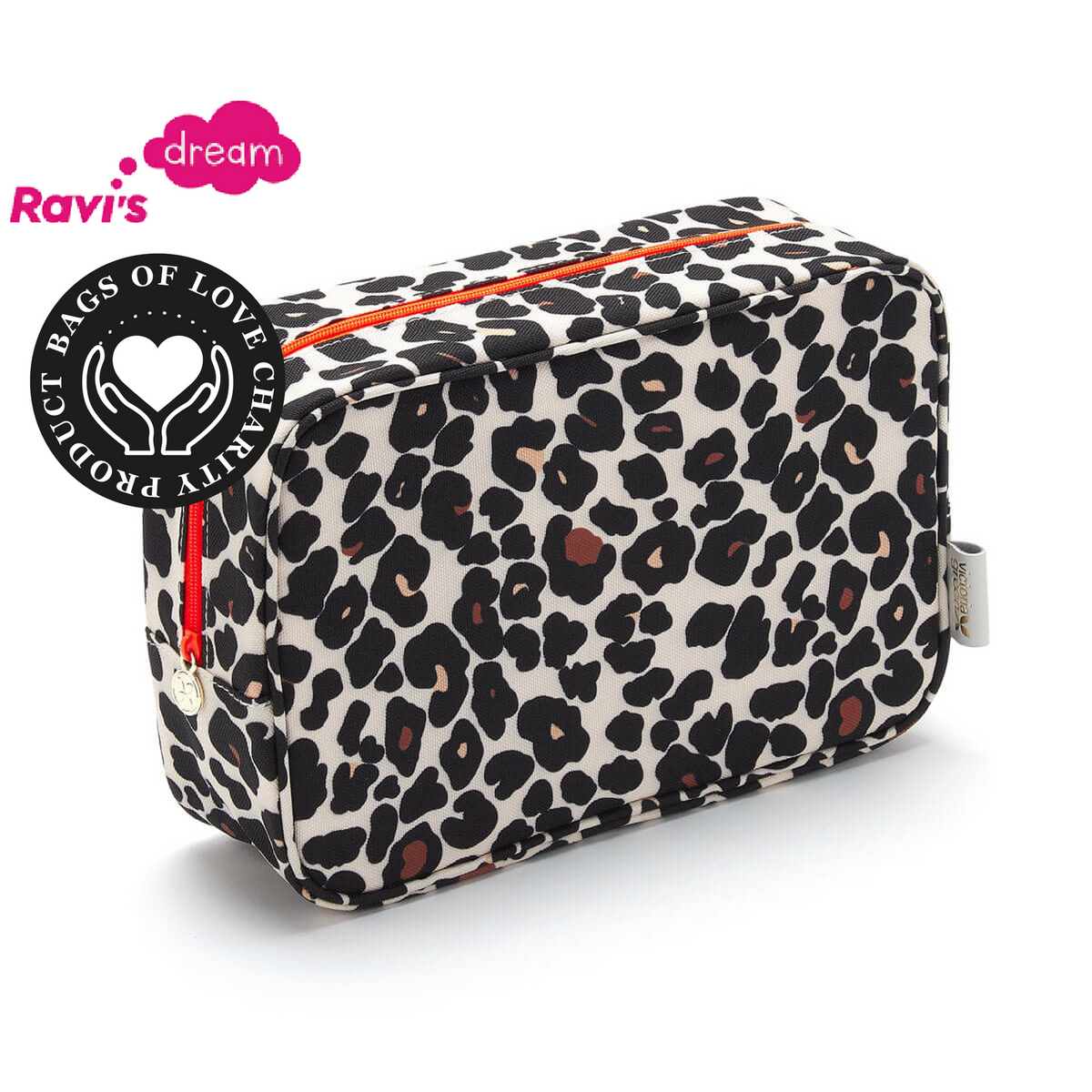 Beauty Kit Case in Leopard Tan