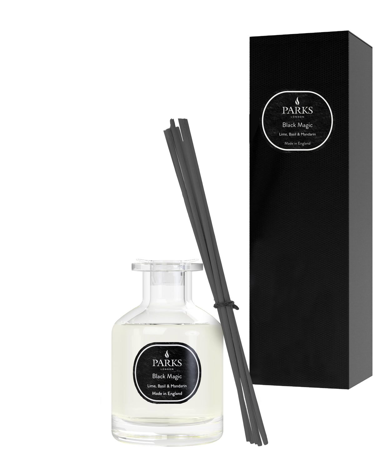 Parks London Black Magic Lime, Basil & Mandarin Reed Diffuser 100ml