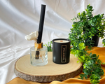 Amber Hue Candle & 100ml Reed Diffuser Set