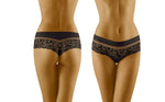 Wolbar Cantata Shorts Soft Microfibre Thong Black