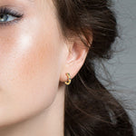 Celeste Purple, Blue & Clear Stone Star & Moon Earrings | Gold & Silver