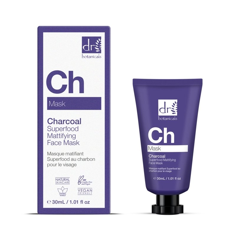 Dr Botanicals Charcoal Superfood Mattifying Face Mask 30ml