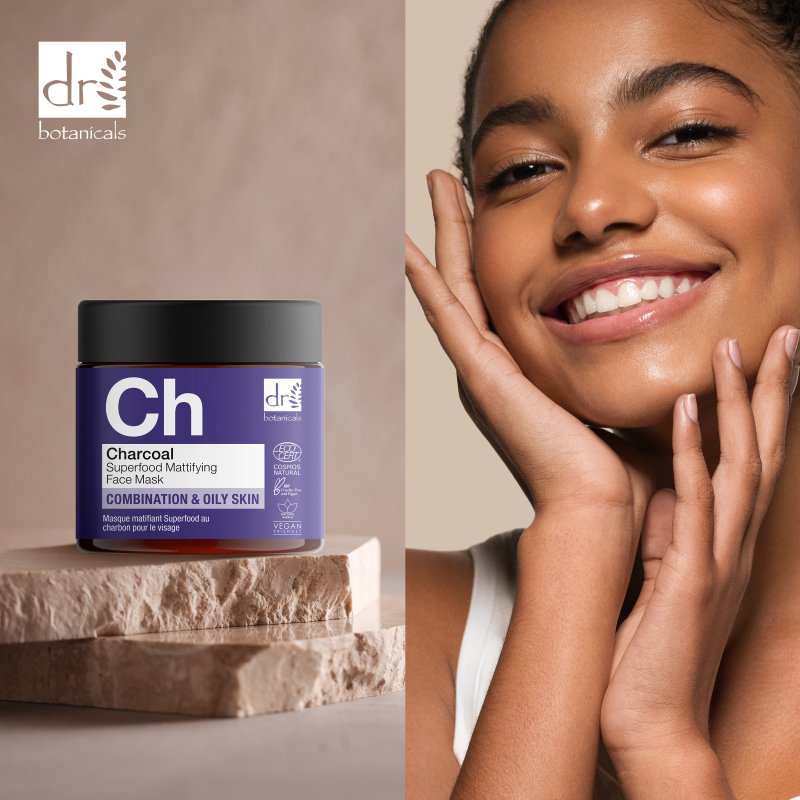 Dr Botanicals Charcoal Superfood Mattifying Face Mask 60ml
