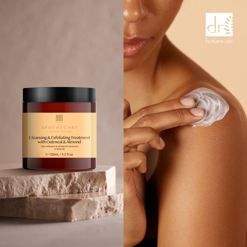 Dr Botanicals Cleansing & Exfoliating Treatment with Oatmeal & Almond 120ml